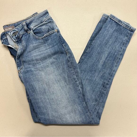DL1961 Farrow High Rise Skinny Jeans Palmas Denim Cotton Polyester Lycra Size 29 - Picture 2 of 8